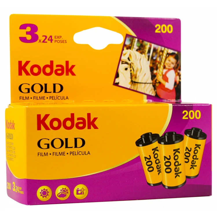 KODAK Pack de 3 pellicules argentiques 200 ISO