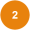 chiffre 2 blanc sur fond rond orange - Agen Photo Minute