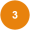 chiffre 3 blanc sur fond rond orange - Agen Photo Minute